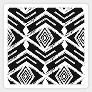 Black and White Tribal Pattern Sticker